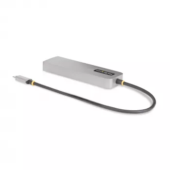 StarTech.com 3-Portu USB-C centrmezgls ar 2.5 Gbps Ethernet un 100W PD caurlaides portu, USB 3.2 10Gbps, 2x USB-A/1x USB-C, pārnēsājams USB-C adaptera centrmezgls