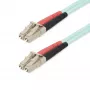 StarTech.com 20m LC/UPC uz LC/UPC OM4 daudzmodu optiskās šķiedras kabelis, 50/125µm LOMMF/VCSEL, 100G, zemi zudumi - LSZH