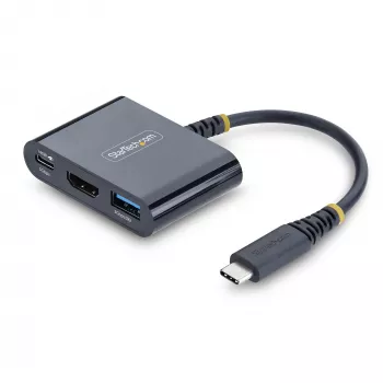 StarTech.com USB-C uz HDMI daudzportu adapteris ar 140W PD uzlādi, 4K 60Hz HDMI, USB 5Gbps centrmezgls, mini doks MacBook / Dell / Thinkpad / HP / iPad / planšetdatoriem