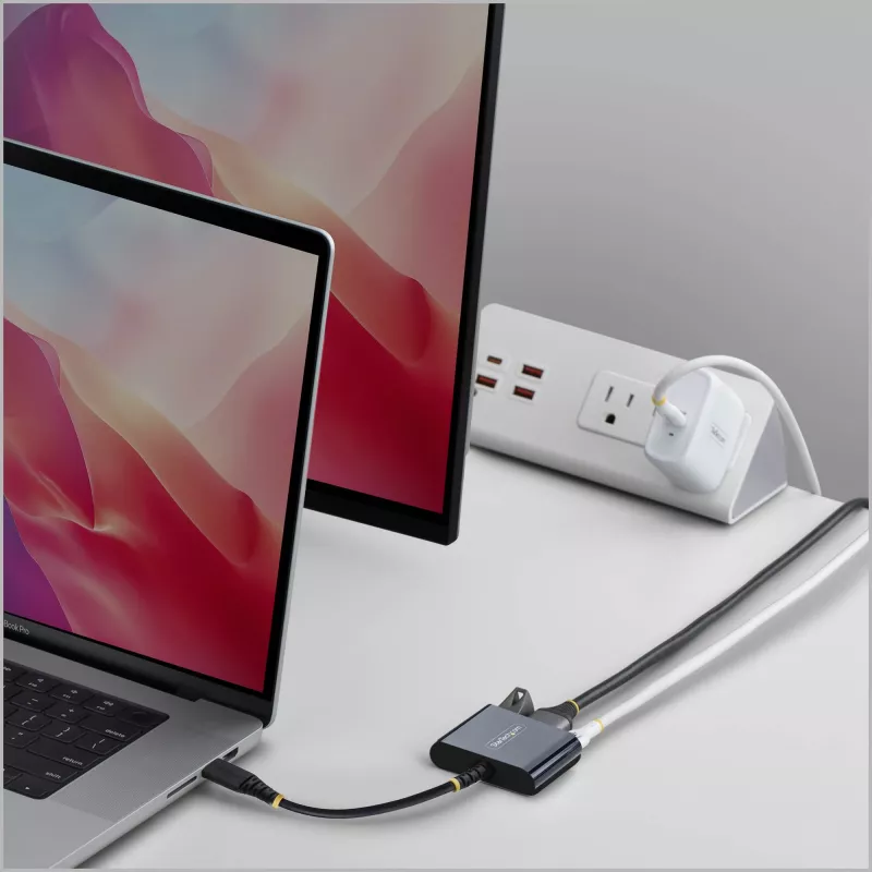 StarTech.com USB-C uz HDMI daudzportu adapteris ar 140W PD uzlādi, 4K 60Hz HDMI, USB 5Gbps centrmezgls, mini doks MacBook / Dell / Thinkpad / HP / iPad / planšetdatoriem