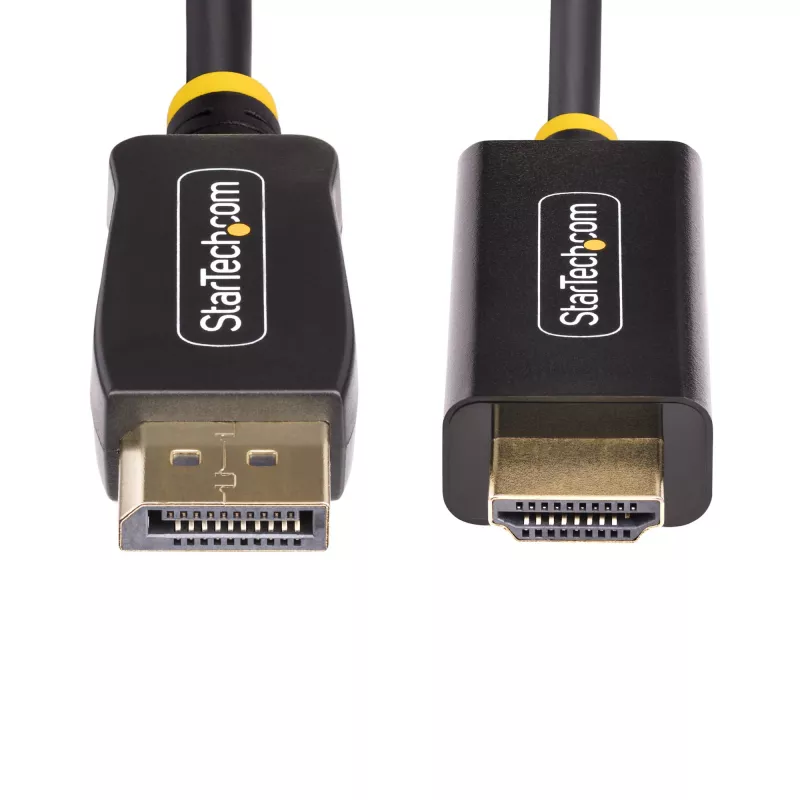StarTech.com 2m DisplayPort–HDMI adaptera kabelis, 4K 60Hz ar HDR, DP uz HDMI 2.0b, aktīvs video pārveidotājs