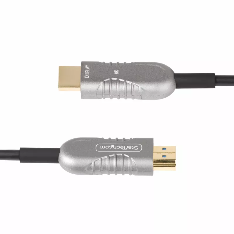 StarTech.com 30ft (9,1m) HDMI 2.1 hibrīds aktīvais optiskais kabelis (AOC), CMP, plenuma, 8K Ultra High Speed HDMI 2.1/2.0 šķiedru optikas kabelis, 48Gbps, 8K 60Hz/4K 120Hz, HDR10+/FRL/TMDS/eARC