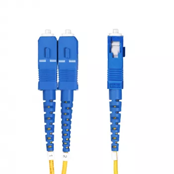 StarTech.com 20m LC–SC (UPC) OS2 vienmoda dupleksā optiskā šķiedras kabeļa lēciens, 9/125µm, 100G, lieces nejutīgs, zemi ievietošanas zudumi – LSZH šķiedras džemperis