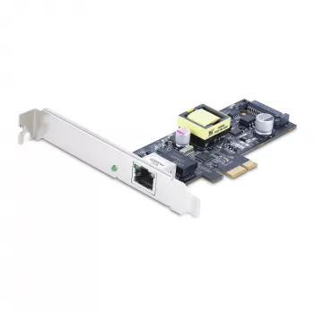 StarTech.com 1-Port 2.5Gbps NBASE-T PoE tīkla karte, Intel I225-V, 802.3af/at PoE+ Multi-Gigabit NIC, PCI Express servera LAN karte, SATA barota galddatora Ethernet saskarne - atbalsta Windows, Linux
