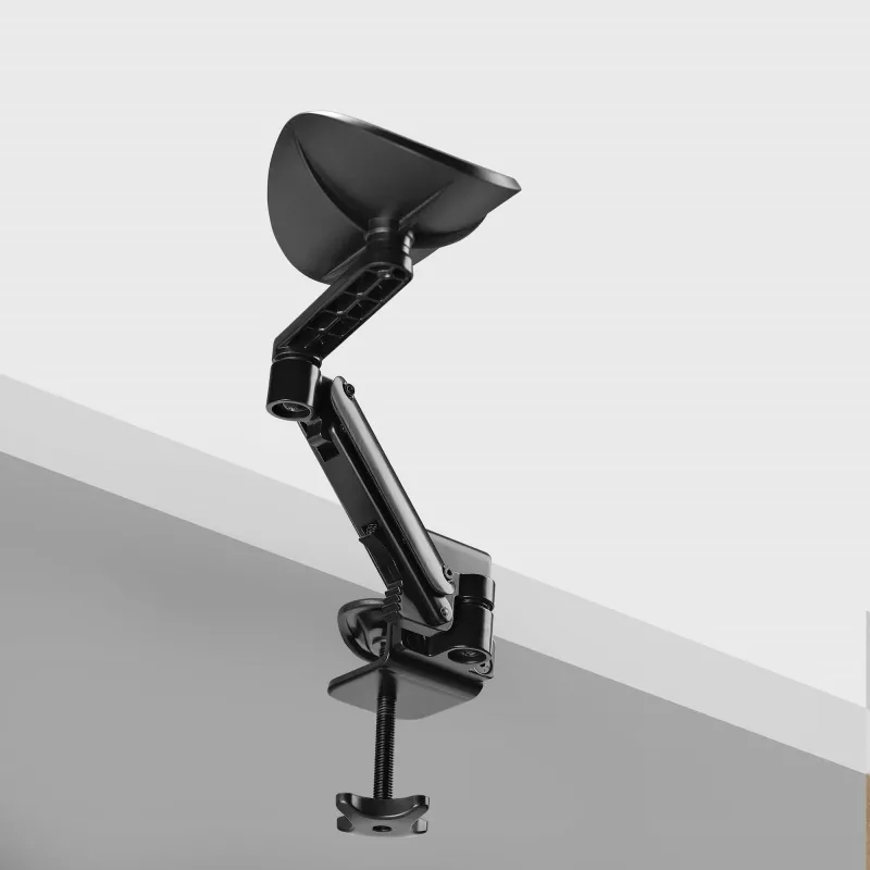 StarTech.com regulējams roku balsts biroja galdam, ergonomisks elkoņa atbalsts, 360° rotācija, skrūvējams stiprinājums, melns