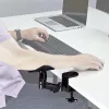 StarTech.com regulējams roku balsts biroja galdam, ergonomisks elkoņa atbalsts, 360° rotācija, skrūvējams stiprinājums, melns
