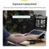 StarTech.com Rotējošs klēpjdatora statīvs, 360° pagriešana, ergonomisks pacēlājs, regulējams slīpums, līdz 5 kg, alumīnijs, pārnēsājams