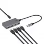 StarTech.com 4 portu USB-A centrmezgls, 5Gbps, barots no kopnes, USB-A uz 4x USB-A ar USB-C papildu barošanas ieeju, 30cm kabelis, pārnēsājams galda/klēpjdatora centrmezgls