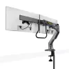 StarTech.com Galda stiprinājums diviem monitoriem ar šķērsstieni, līdz 27 collu ekrāniem, VESA 75x75/100x100, maks. 15 kg, C-skava, pilnībā artikulējošs, mehāniskā atspere, TAA