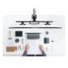 StarTech.com Galda stiprinājums diviem monitoriem ar šķērsstieni, līdz 27 collu ekrāniem, VESA 75x75/100x100, maks. 15 kg, C-skava, pilnībā artikulējošs, mehāniskā atspere, TAA