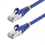 StarTech.com 3m zils CAT8 Ethernet kabelis, bezķēdes RJ45, 25G/40G, 2000MHz, 100W PoE++, S/FTP, 26AWG tīrs varš, LSZH, ekranēts tīkla vads ar stresa mazinātājiem, individuāli testēts