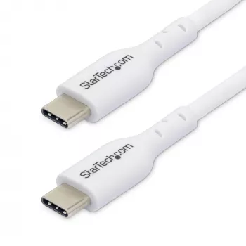 StarTech.com 3m balts USB-C uzlādes kabelis, USB 2.0, 60W 3A, TPE apvalks