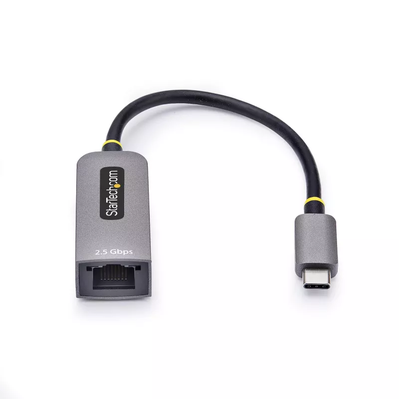 StarTech.com 2.5GbE USB-C uz Ethernet adapteris, NBASE-T NIC, USB 3.0 Type-C 2.5/1G daudzātrumu tīkls, saderīgs ar Thunderbolt, Windows un Mac
