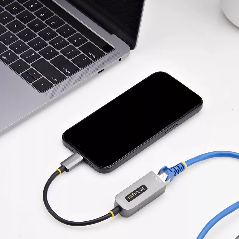 StarTech.com 2.5GbE USB-C uz Ethernet adapteris, NBASE-T NIC, USB 3.0 Type-C 2.5/1G daudzātrumu tīkls, saderīgs ar Thunderbolt, Windows un Mac