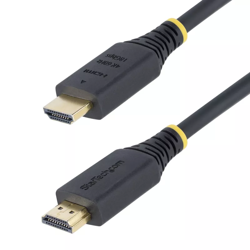 StarTech.com 2m Premium Certified HDMI 2.0 kabelis, 4K 60Hz/1440p 144Hz, HDR10/HDCP 2.2/ARC, 18Gbps, UHD HDMI kabelis TV/monitoram, TPE apvalks