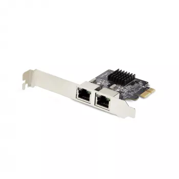 StarTech.com 2-portu Gigabit PCIe tīkla adaptera karte, 10/100/1000Mbps PCI Express NIC, divi Realtek RTL8111H, darbojas ar Windows un Linux, TAA atbilstība