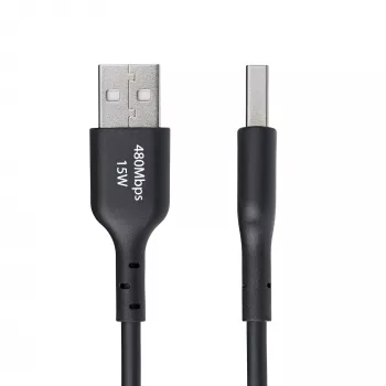StarTech.com 2m USB-A uz USB-C uzlādes kabelis, uzlāde un sinhronizācija, 3A, USB 2.0, TPE apvalks - Melns