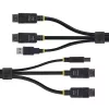 StarTech.com 1,8m Dual-DisplayPort un USB 5Gbps KVM kabelis, 4K 60Hz, universāli saderīgs DP 1.2/USB 3.0 kombinētais kabelis divu monitoru KVM slēdžiem