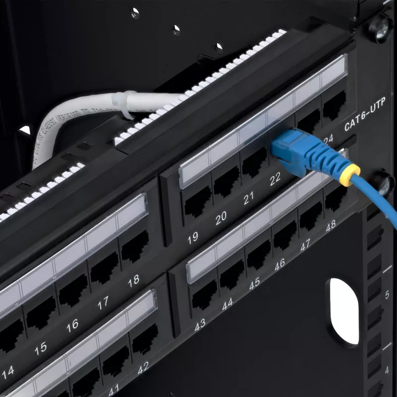StarTech.com 48-Portu 2U Rackmontējams Cat6 Sadalītājpaneļa RJ45 UTP 110 Punch-Down, Cat6 Ethernet Sadalītājpaneļa tīkla servera statīvam