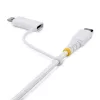 StarTech.com 1m (3ft) 2-in-1 Rugged USB-C lādēšanas kabelis ar Lightning adapteri, 30W/60W (3A), Apple MFi sertificēts, pīts USB-C lādētāja vads iPhone/iPad/Android