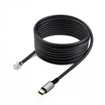 StarTech.com UR9-HEADSET-ADAPTER USB-C uz RJ-9 adapteris, melns