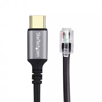 StarTech.com UR9-HEADSET-ADAPTER USB-C uz RJ-9 adapteris, melns