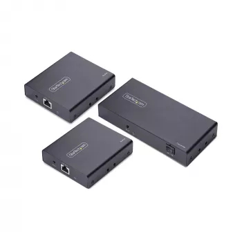 StarTech.com 2-Port HDMI pagarinātājs un sadalītājs pa CAT6, 4K 60Hz, līdz 70m, 1x2 HDMI pār Ethernet izplatīšanas komplekts ar IR un barošanu pa kabeli