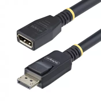 StarTech.com 10ft (3m) DisplayPort 1.4 pagarinājuma kabelis, DP 1.4 Port Saver, 8K 60Hz, DP vīriešu–sieviešu pagarinātājs, TPE apvalks, M/F