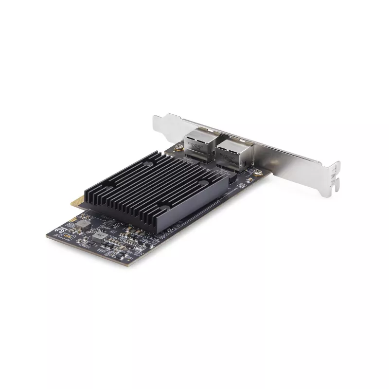StarTech.com 2-Port PCIe 10Gb Ethernet tīkla karte, 10GbE tīkla interfeisa karte, Broadcom BCM57416 mikroshēmojums, Divi RJ45 10GBase-T/Gigabit, NIC karte, TAA