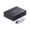 StarTech.com Gigabit Ethernet vara-uz-šķiedru pārveidotājs, SM LC, 20km, 10/100/1000 Mbps, RJ45 uz LC, pilns metāls, 9K Jumbo Frames, TAA atbilstošs