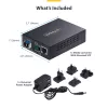 StarTech.com Gigabit Ethernet vara-uz-šķiedru pārveidotājs, SM LC, 20km, 10/100/1000 Mbps, RJ45 uz LC, pilns metāls, 9K Jumbo Frames, TAA atbilstošs