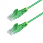 StarTech.com 3m Zaļš Slim CAT6 Ethernet Kabelis, Bezķēdes, 100W PoE, UTP, LSZH, 28AWG Tīrs Vara Vads, Tīkla Patch Vads ar Sprieguma Samazinātājiem, Individuāli Testēts