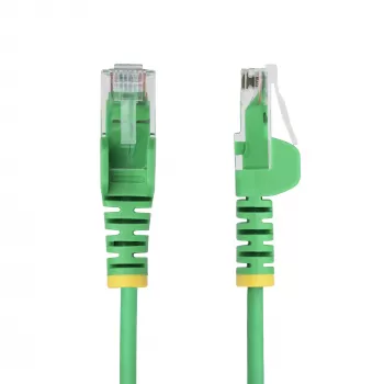 StarTech.com 5m Zaļš Slim CAT6 Ethernet Kabelis, Bezķēdes, 100W PoE, UTP, LSZH, 28AWG Tīrs Vara Stieple, Plāns RJ45 Tīkla Savienojuma Vads ar Sprieguma Samazinātājiem, Individuāli Testēts