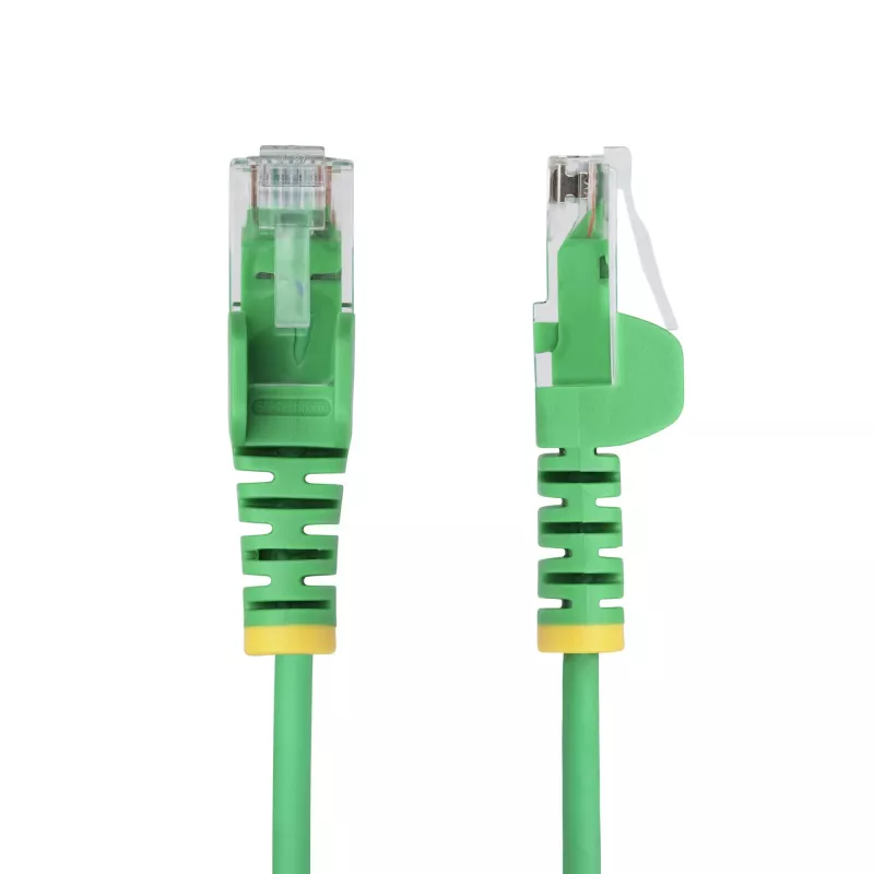 StarTech.com 7m Zaļš Slinkais CAT6 Ethernet Kabelis, Bezķēdes, 100W PoE, UTP, LSZH, 28AWG Tīrs Vara Stieples, Slinkais RJ45 Tīkla Savienojuma Kabelis ar Sprieguma Atslodzēm, Individuāli Testēts