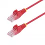 StarTech.com 7m sarkans plāns CAT6 Ethernet kabelis, bezķēdes, 100W PoE, UTP, LSZH, 28AWG tīrs varš, plāns RJ45 tīkla savienojuma kabelis ar sprieguma atvieglojumiem, individuāli testēts