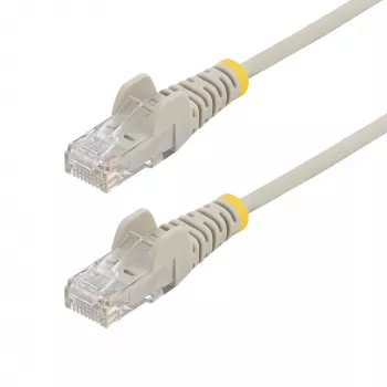 StarTech.com 10m Pelēks Plāns CAT6 Ethernet Kabelis, Bez Aizķerēm, 100W PoE, UTP, LSZH, 28AWG Tīrs Vara Vads, Plāns RJ45 Tīkla Savienojuma Kabelis ar Slodzes Atvieglojumiem, Individuāli Testēts