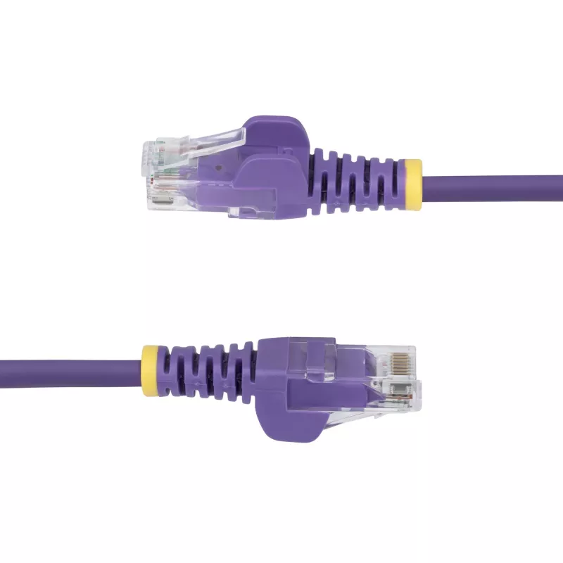StarTech.com 10m Purpura Slim CAT6 Ethernet Kabelis, Bezāķīgs, 100W PoE, UTP, LSZH, 28AWG Tīrs Vara Vads, Plāns RJ45 Tīkla Savienojuma Kabelis ar Spriedzes Aizsardzību, Individuāli Testēts