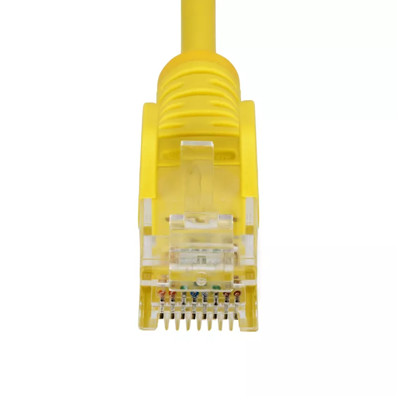 StarTech.com 10 m Dzeltens Plāns CAT6 Ethernet Kabelis, Bezķēdes, 100W PoE, UTP, LSZH, 28AWG Tīrs Vara Stieple, Plāns RJ45 Tīkla Savienojuma Vads ar Sprieguma Samazinātājiem, Individuāli Testēts