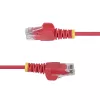 StarTech.com 15m sarkans plāns CAT6 Ethernet kabelis, bezķēdes, 100W PoE, UTP, LSZH, 28AWG tīrs vara vads, plāns RJ45 tīkla savienojuma vads ar sprieguma samazinātājiem, individuāli testēts