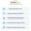 StarTech.com 15m sarkans plāns CAT6 Ethernet kabelis, bezķēdes, 100W PoE, UTP, LSZH, 28AWG tīrs vara vads, plāns RJ45 tīkla savienojuma vads ar sprieguma samazinātājiem, individuāli testēts