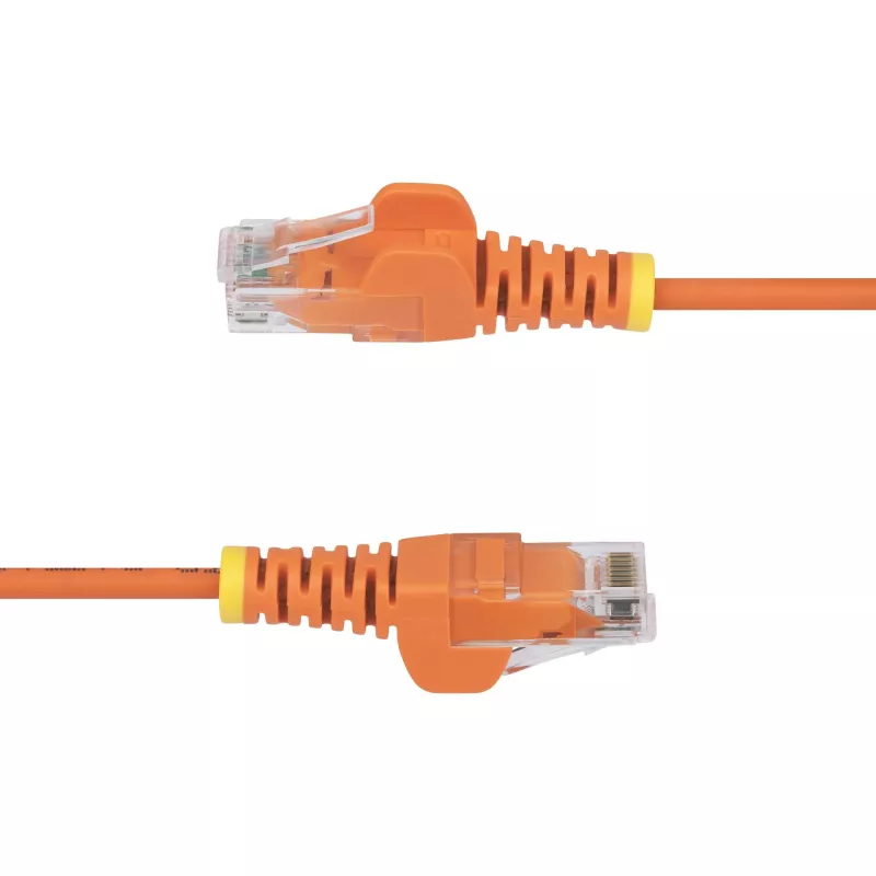 StarTech.com 15m Oranžs Slīps CAT6 Ethernet Kabelis, Bezāķis, 100W PoE, UTP, LSZH, 28AWG Tīra Vara Stieple, Slīps RJ45 Tīkla Savienojuma Kabelis ar Sprieguma Atvieglojumiem, Individuāli Testēts
