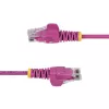 StarTech.com 7m Rozā Plānais CAT6 Ethernet Kabelis, Bezķepurs, 100W PoE, UTP, LSZH, 28AWG Tīra Vara Stieple, Plānais RJ45 Tīkla Savienojuma Vads ar Sprieguma Atslodzēm, Individuāli Testēts