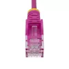 StarTech.com 7m Rozā Plānais CAT6 Ethernet Kabelis, Bezķepurs, 100W PoE, UTP, LSZH, 28AWG Tīra Vara Stieple, Plānais RJ45 Tīkla Savienojuma Vads ar Sprieguma Atslodzēm, Individuāli Testēts