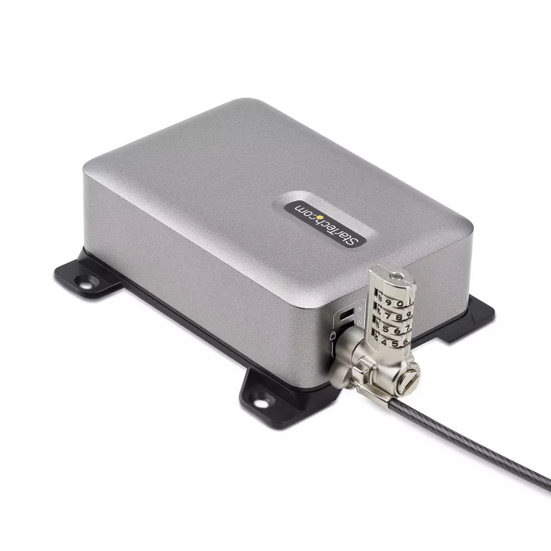 StarTech.com 4-portu USB-C lādētājs, 240W kopā, 140W EPR vienā portā, PD 3.1, skrūvējami porti, montāžas kronšteins