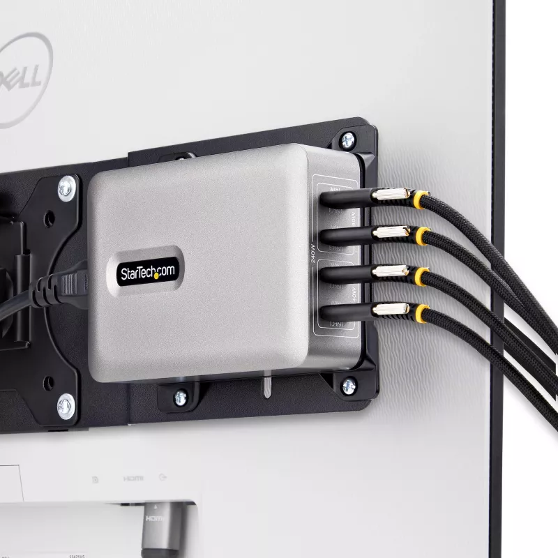 StarTech.com 4-portu USB-C lādētājs, 240W kopā, 140W EPR vienā portā, PD 3.1, skrūvējami porti, montāžas kronšteins