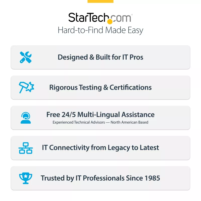 StarTech.com 4-portu USB-C lādētājs, 240W kopā, 140W EPR vienā portā, PD 3.1, skrūvējami porti, montāžas kronšteins