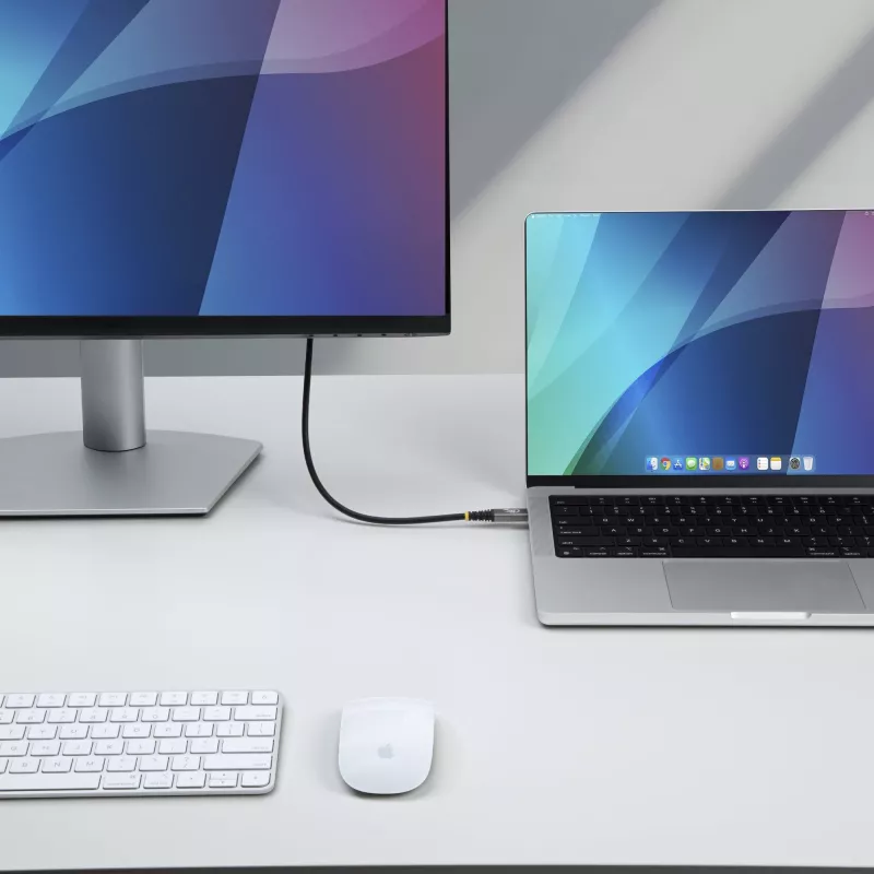 StarTech.com 1m USB4 kabelis, 80Gbps, USB-IF sertificēts USB-C kabelis, 240W PD, 8K 120Hz/4K 240Hz DP2.1 DP80, TPE apvalks, Thunderbolt 4 saderīgs - Melns USB-C vads