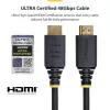 StarTech.com HDMI21-CBL-8K60-50CM HDMI kabelis 0.5 m HDMI Type A (Standarta) Melns