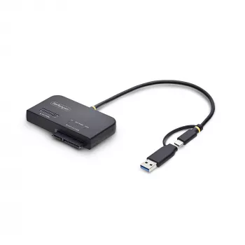 StarTech.com USB-C/USB-A uz M.2 NVMe un 2.5/3.5 collu SATA adapteris, 10Gbps, bezinstrumentu ārējais SSD/HDD lasītājs, B+M/M-Key