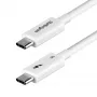 StarTech.com 1,5 pēdu (50 cm) Thunderbolt 5 kabelis, 80Gbps/līdz 120Gbps, 240W PD, 8K 60Hz, sertificēts Thunderbolt kabelis, saderīgs ar Thunderbolt 4/USB4/USB-C - balts